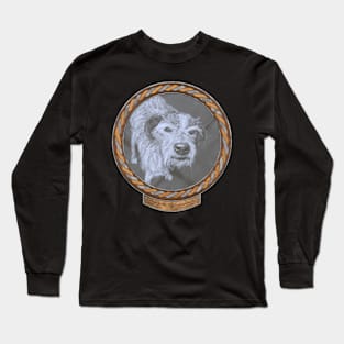 17 Year Old Dog (frame copper silver celtic rope) Long Sleeve T-Shirt